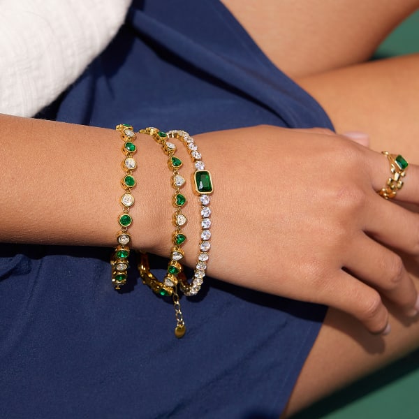 Bracelet Emeraude du Coeur