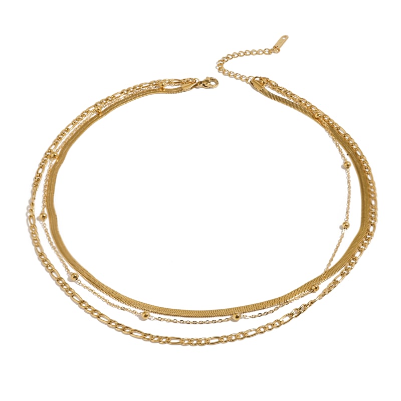 Collier Symphonie Dorée — vue portée