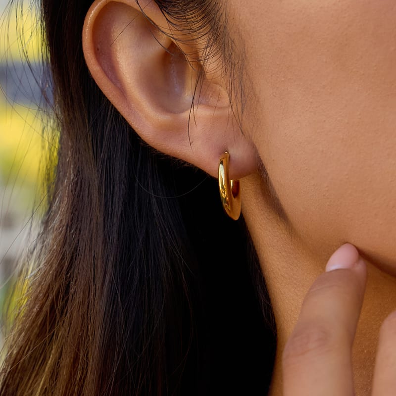 Boucles Panthère Dorée — vue portée