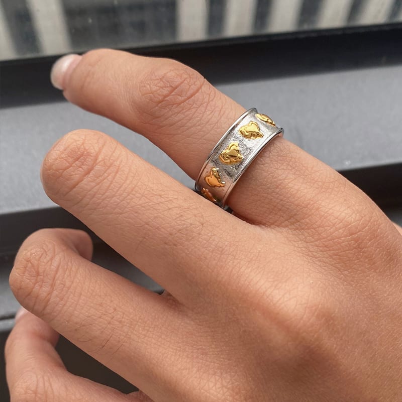 Bague Coeur d'Acier