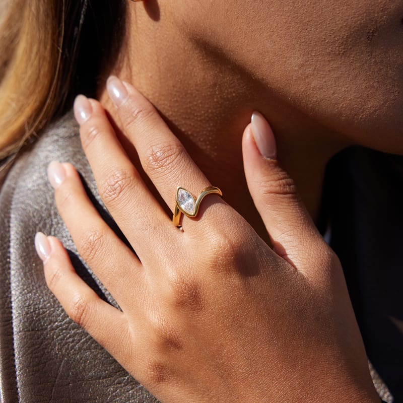 Bague La Marquise — vue portée