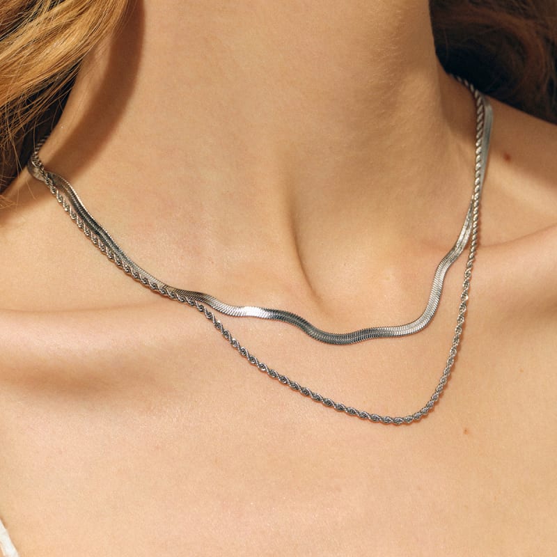 Collier Reflet D'Argent — vue portée