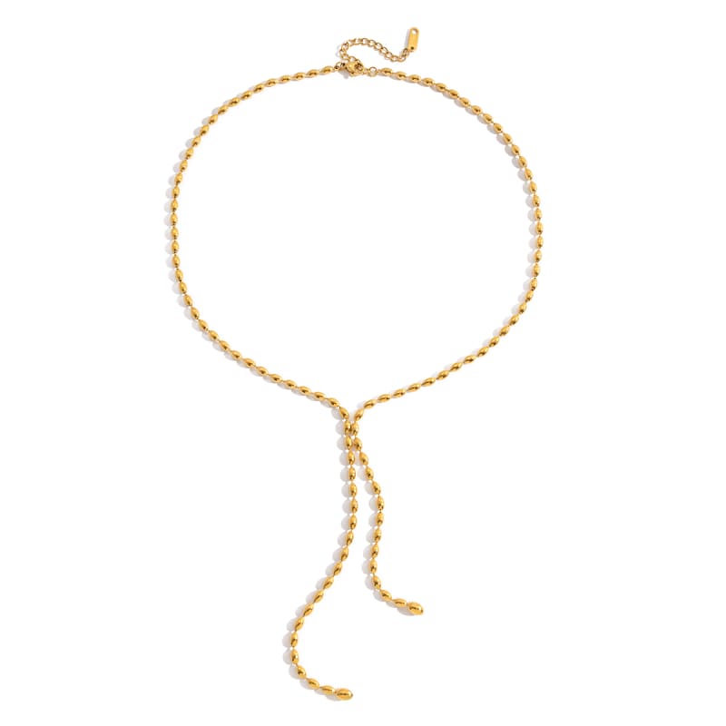 Collier Lien de Velours Doré  4