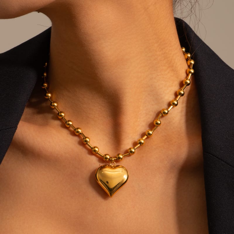Parure Coeur Eternel — vue portée