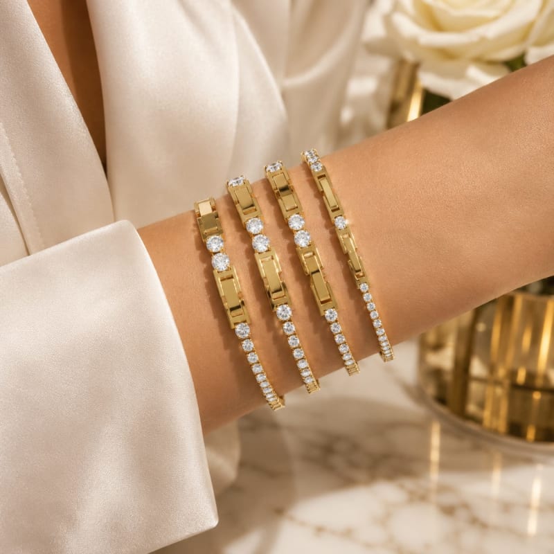 Tennis Bracelet Elixir d'Amour — vue portée
