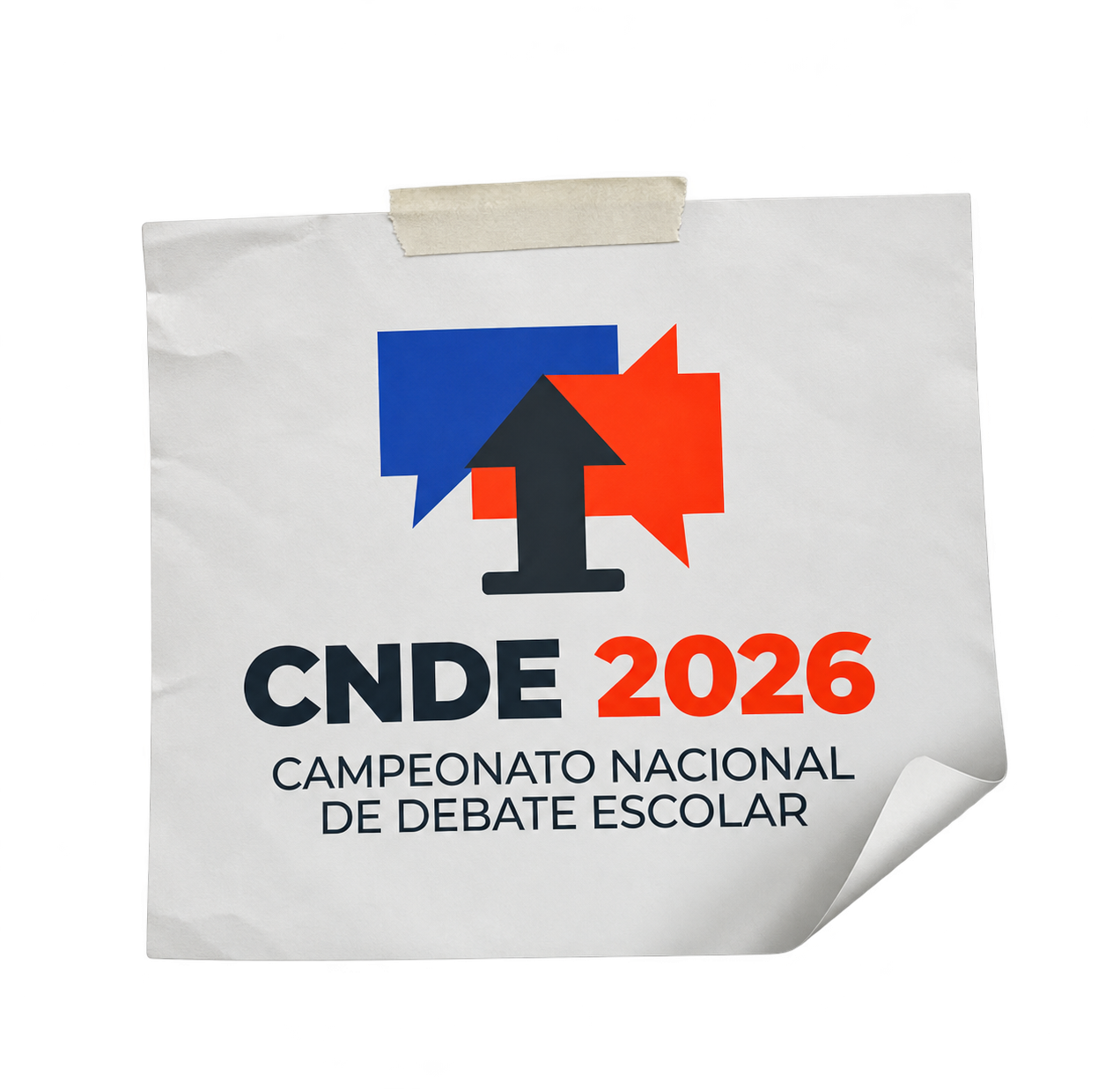 Logo CNDE 2026 — Campeonato Nacional de Debate Escolar
