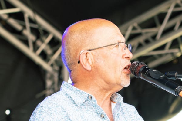 Performer singing close-up, Home Farm Fest 2026