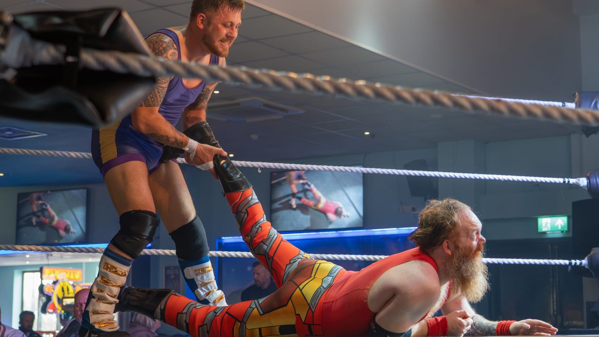 Welsh wrestling show at Unity Holidays — event photography, Somerset