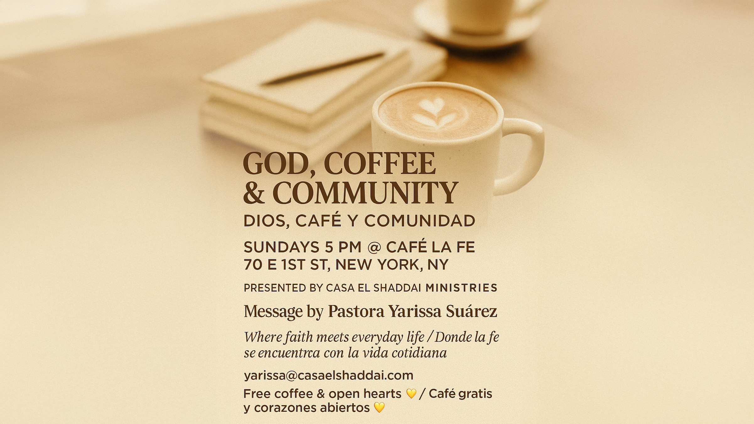 God, Coffee & Community - Every Sunday