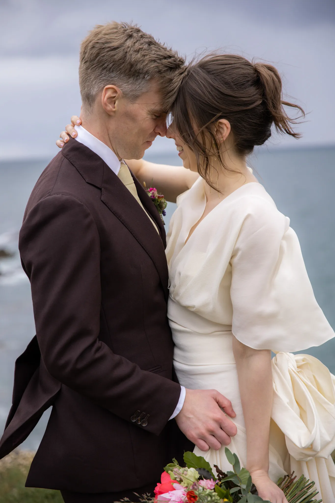 Bride and Groom kissing
