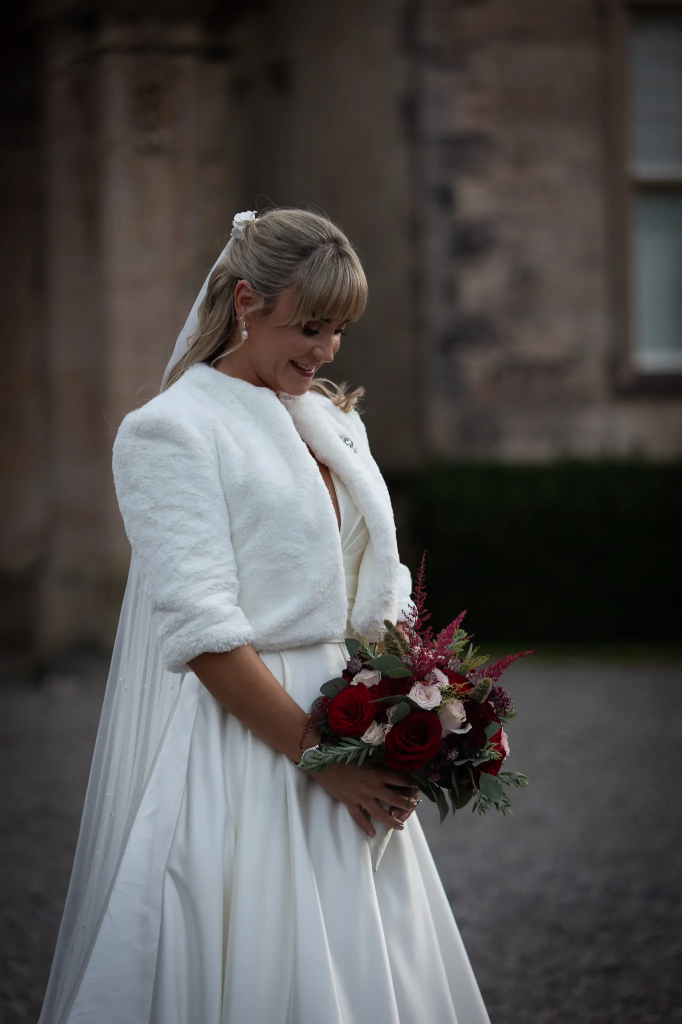 Bride with flowers