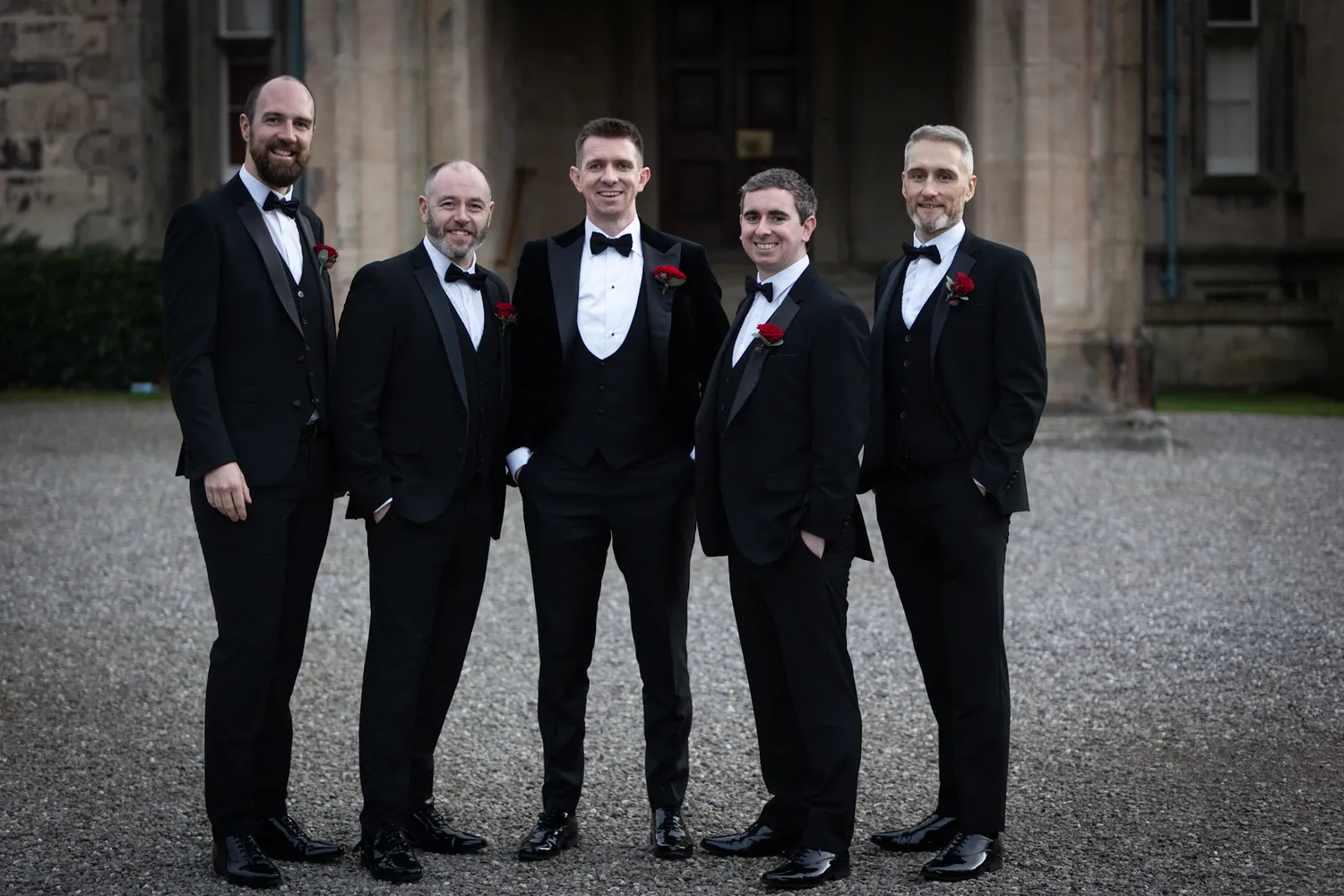 A groom with his Groomsmen