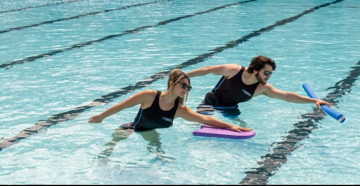 Enhance your swimming skills and fitness with our Swim Training programs at the Prosserman JCC. From Master Swim for ages 16+ to low-impact Aqua Revive, we have options for all.