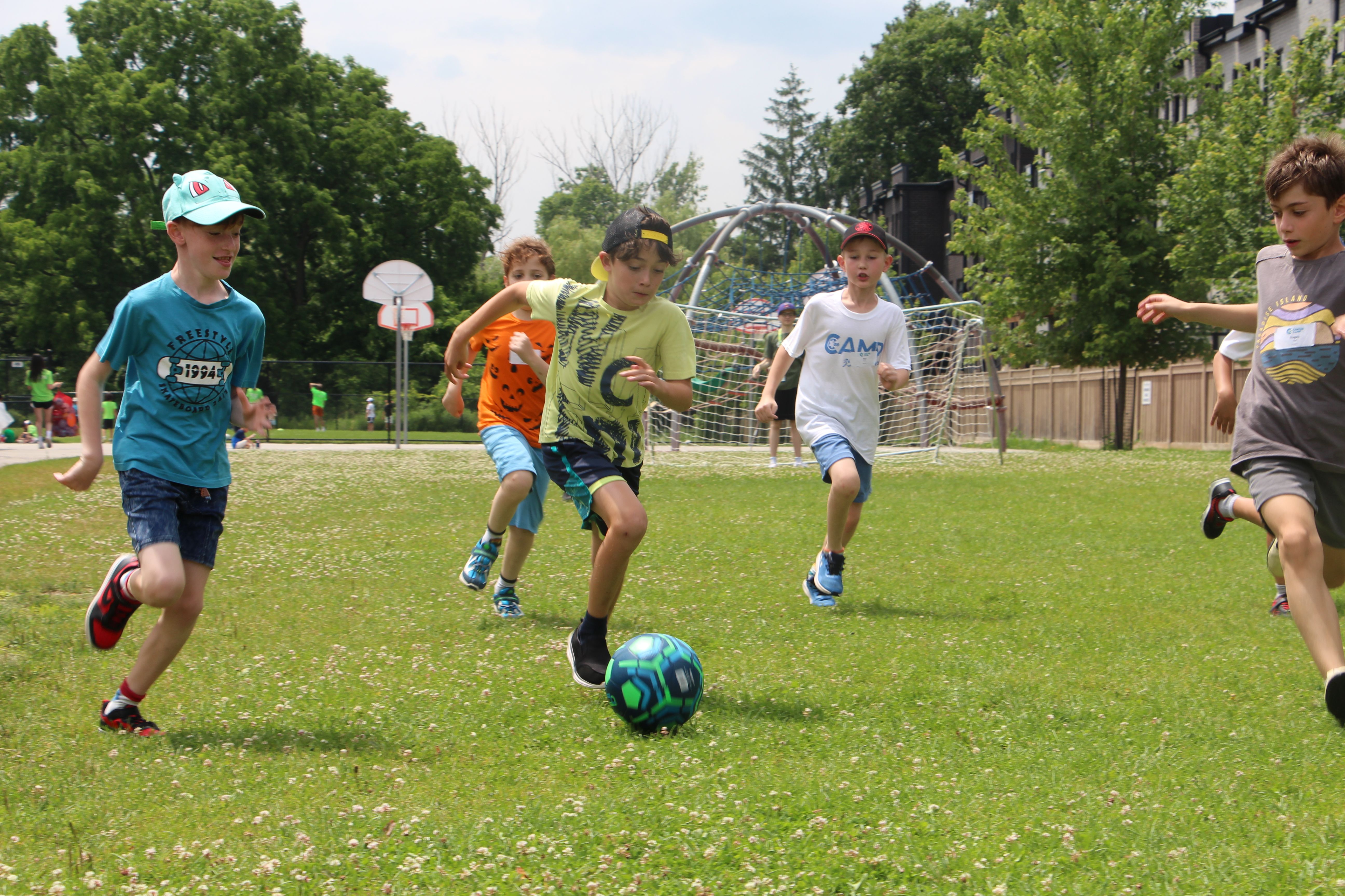 **Completed Grade 1 - 7**
Campers will enjoy a full day packed with a variety of sports such as soccer, basketball, baseball, tennis, floor hockey, and more! Led by staff with extensive athletic experience, this program is designed for any camper with a passion for sports and teaches valuable life skills such as teamwork and integrity.