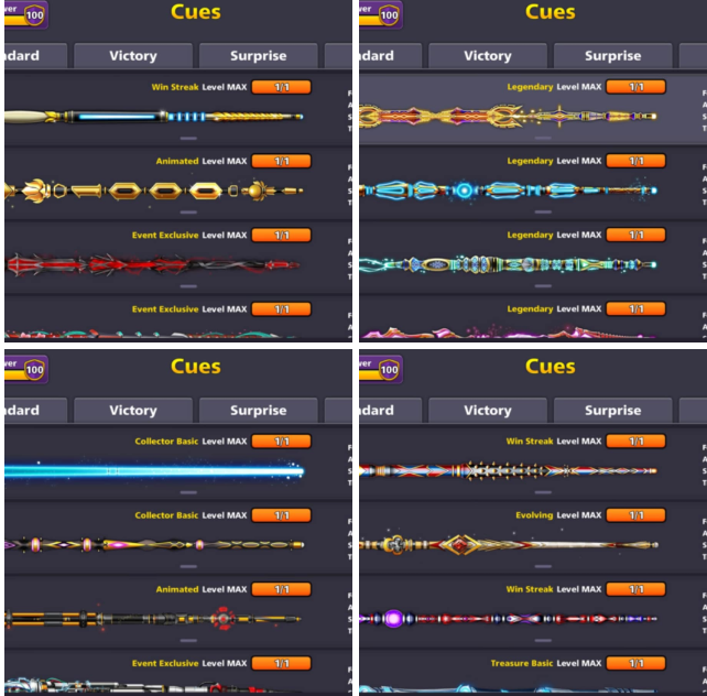 (IOS/Android/Miniclip/Facebook) 8 Ball Pool Account – 15 Billion Coins 1500cash 100 CCP VIP Black Diamond 30 event cue max 20 LEGENDARY LEVEL MAX