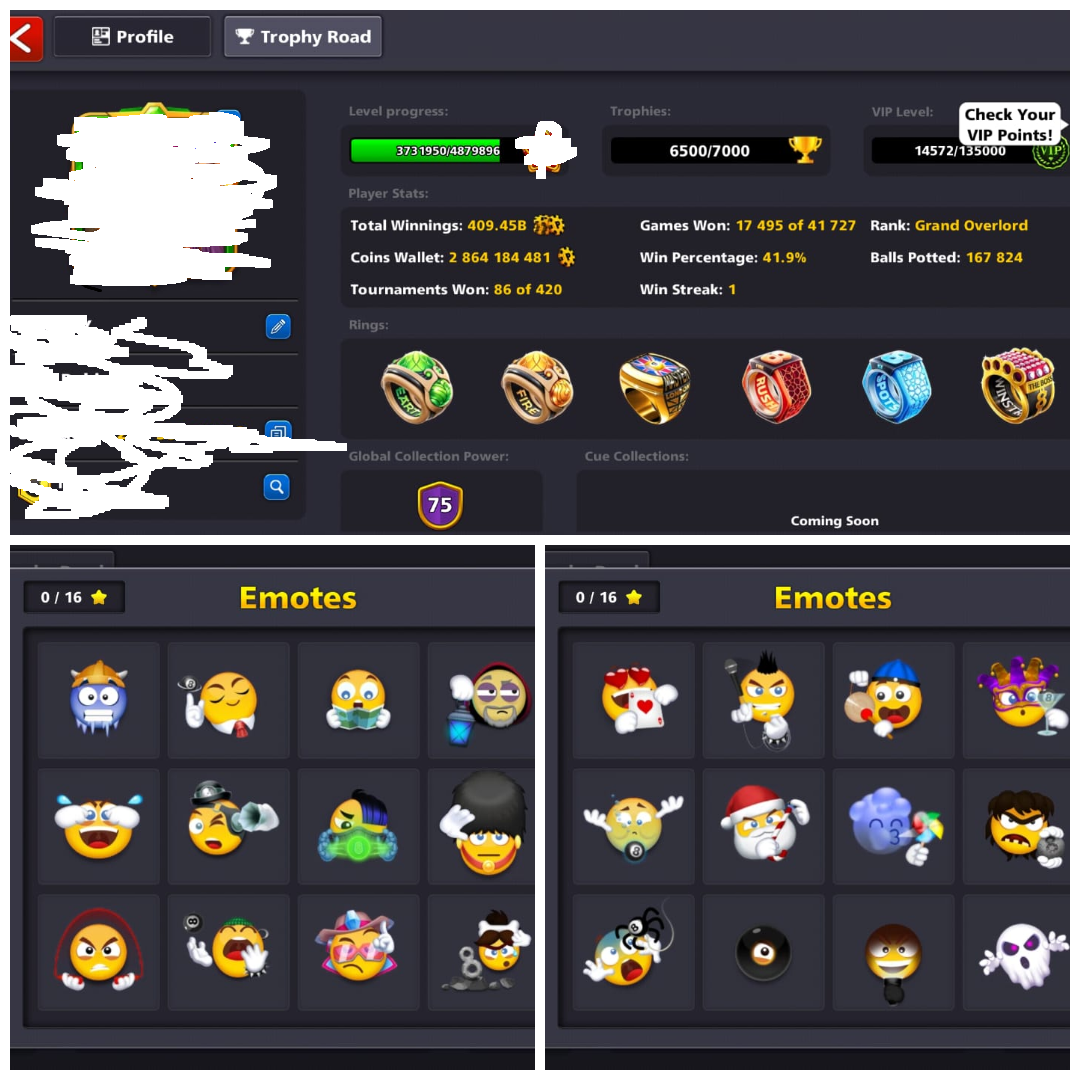 (IOS/Android/Miniclip/Facebook) 8 Ball Pool Account – 3 BILLION COINS 17 Legendary Cues 68 CCP 4000 Cash Mini Login
