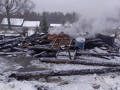 Ночью на пожаре под Ржевом погиб человек