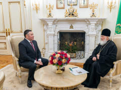 Святейший Патриарх Московский и всея Руси Кирилл провел встречу с Губернатором Игорем Руденей