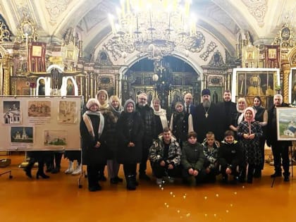 Состоялось открытие выставки детских картин о Храмовом комплексе с. Завидово