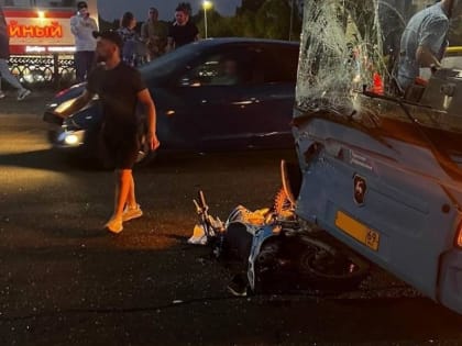 В Кимрах 18-летний мотоциклист влетел в автобус