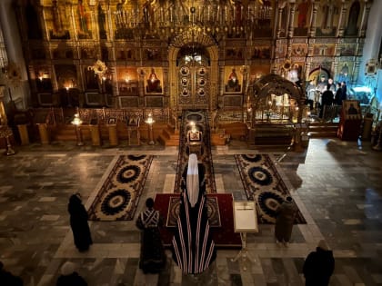 Митрополит Амвросий начал чтение канона прп. Андрея Критского в Воскресенском соборе Твери