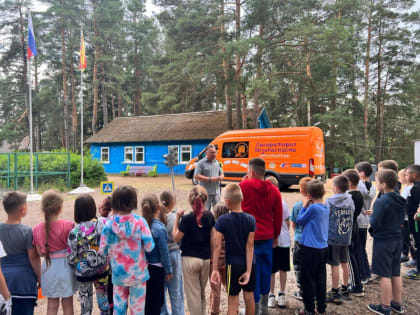 В Тверской области лагерь «Спутник» посетила «Лаборатория безопасности» ГИБДД