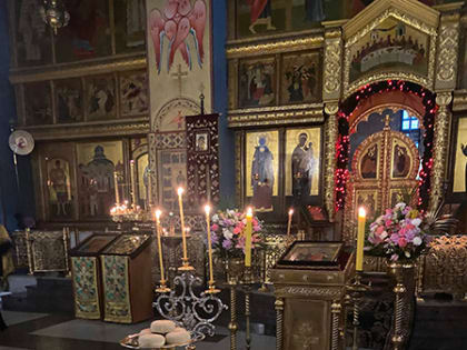 Всенощное бдение на Праздник Сретение Господне.