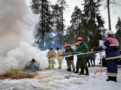 В Тверской области репетировали ликвидацию ландшафтных пожаров