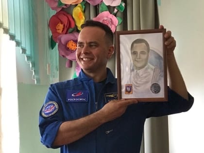 В Кимры в гимназию приехал космонавт Сергей Корсаков