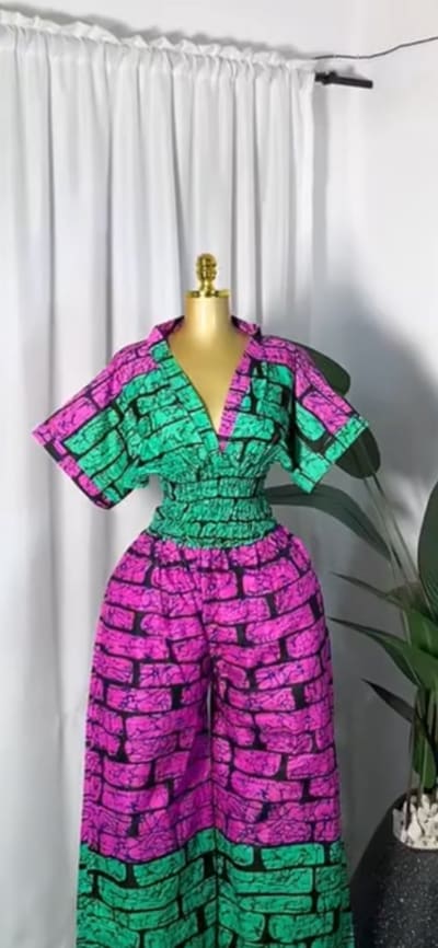 Ankara top and pants