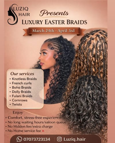 Home-service Braiding and wig revamping services