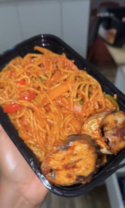 Jollof Spaghetti