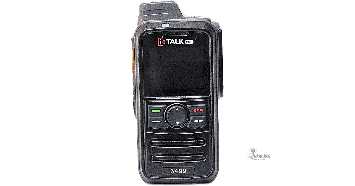 วิทยุสื่อสารมือถือมืออาชีพ ITALK ด้านหน้า วิทยุสื่อสารระบบ 4G สำหรับงานระยะไกล | Intertec Thailand | วิทยุสื่อสารระบบ 4G สำหรับงานระยะไกล