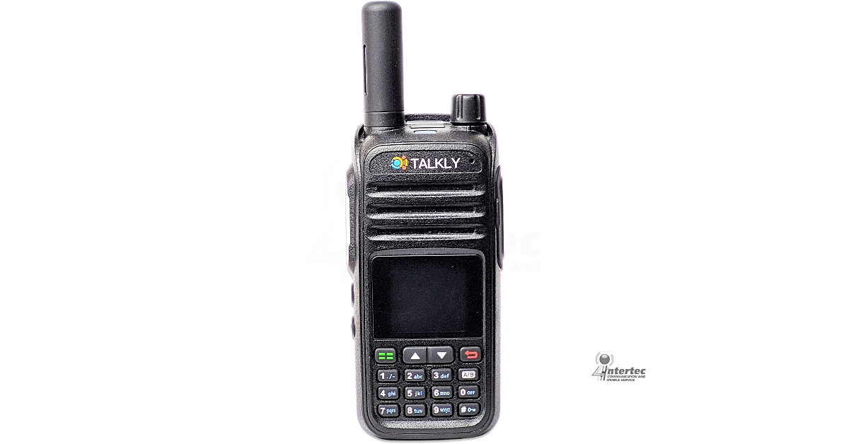 วิทยุ 4G POC ผ่านซิมการ์ด TALKLY EZ-07 ด้านหน้า วิทยุสื่อสารระบบ 4G สำหรับงานระยะไกล | Intertec Thailand | วิทยุสื่อสารระบบ 4G สำหรับงานระยะไกล