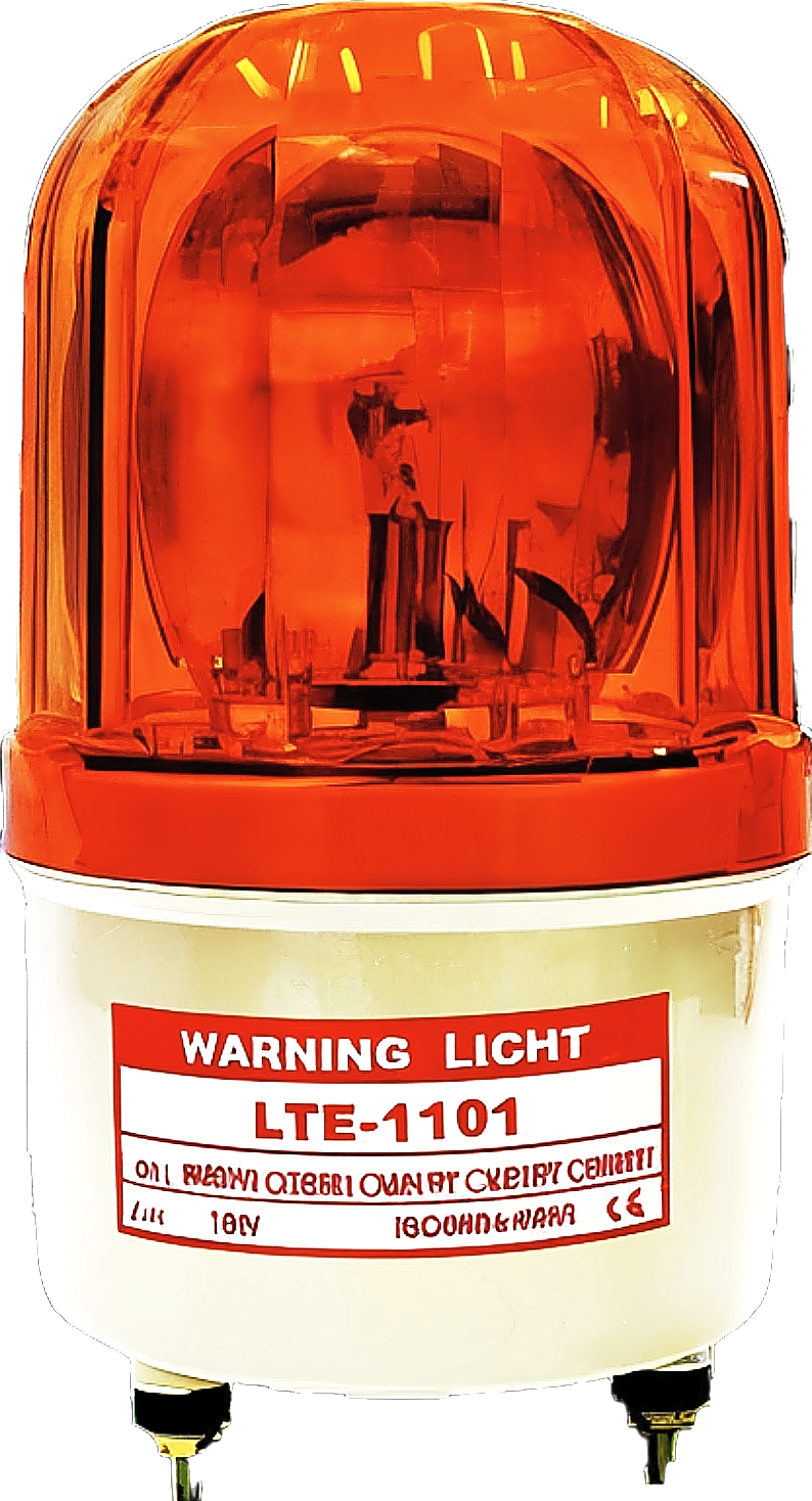ไฟสัญญาณหมุน สีเหลือง LTE-1101 ไฟหมุน ไฟไซเรน ไฟเตือนภัยอุตสาหกรรม | Intertec Thailand
