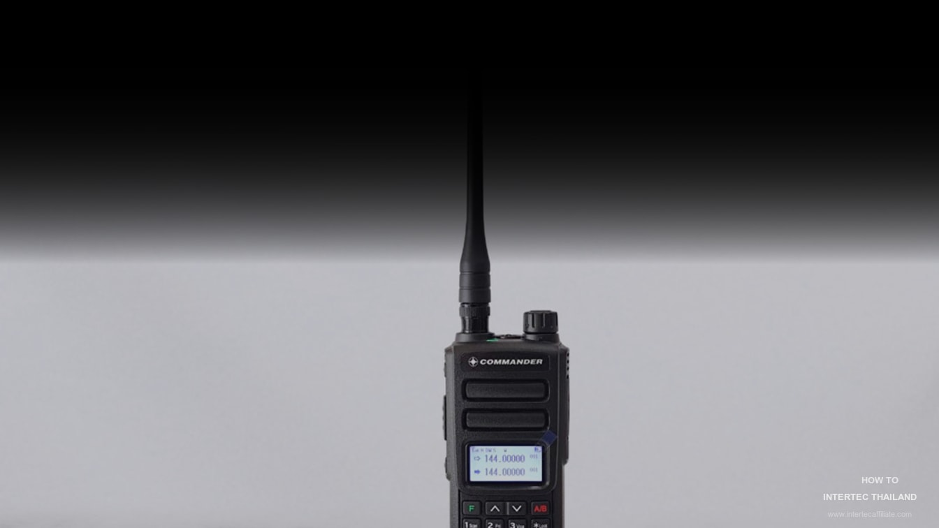วิธีใช้วิทยุสื่อสาร Commander AR-908 สีดำ มีทะเบียน ถูกกฎหมาย