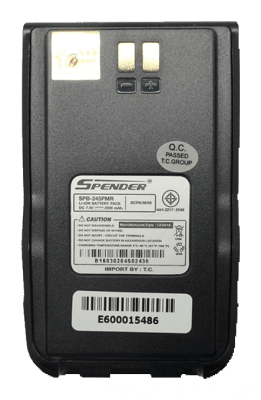 SPENDER แบตเตอรี่วิทยุสื่อสาร รุ่น TC-245PMR Plus ของแท้ ได้รับมาตรฐาน มอก.