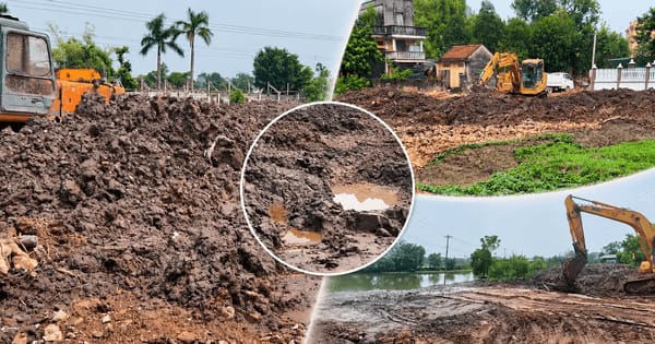 Hà Nội: Cần làm rõ việc dùng khối lượng lớn đất, bùn và phế thải xây dựng để san lấp ao tại xã Phú Nghĩa