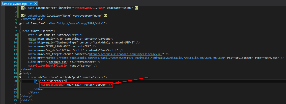 layout-code