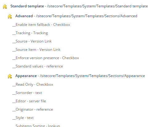 sitecore-template-inheritance