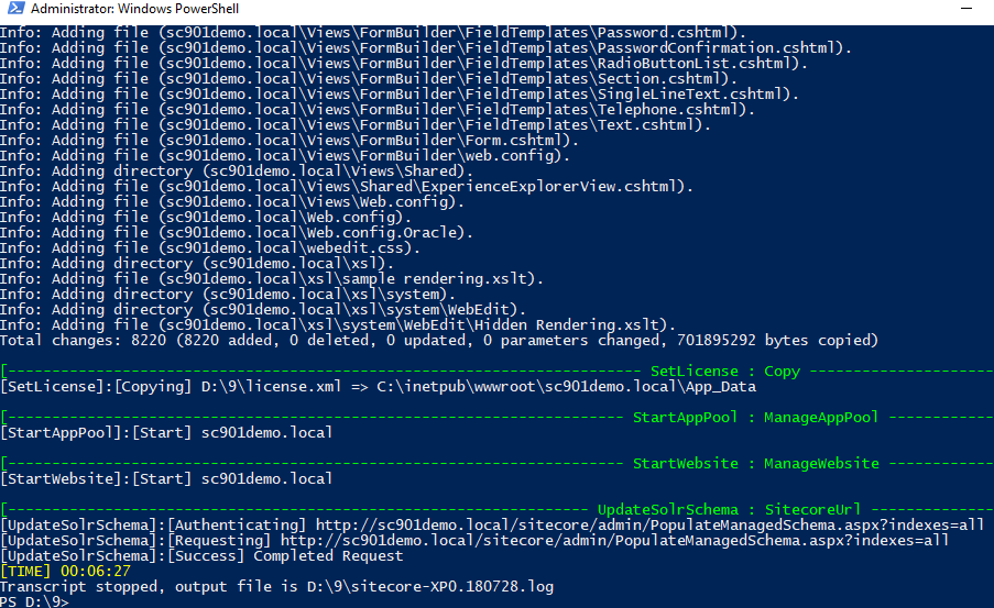 sitecore-9-install-success