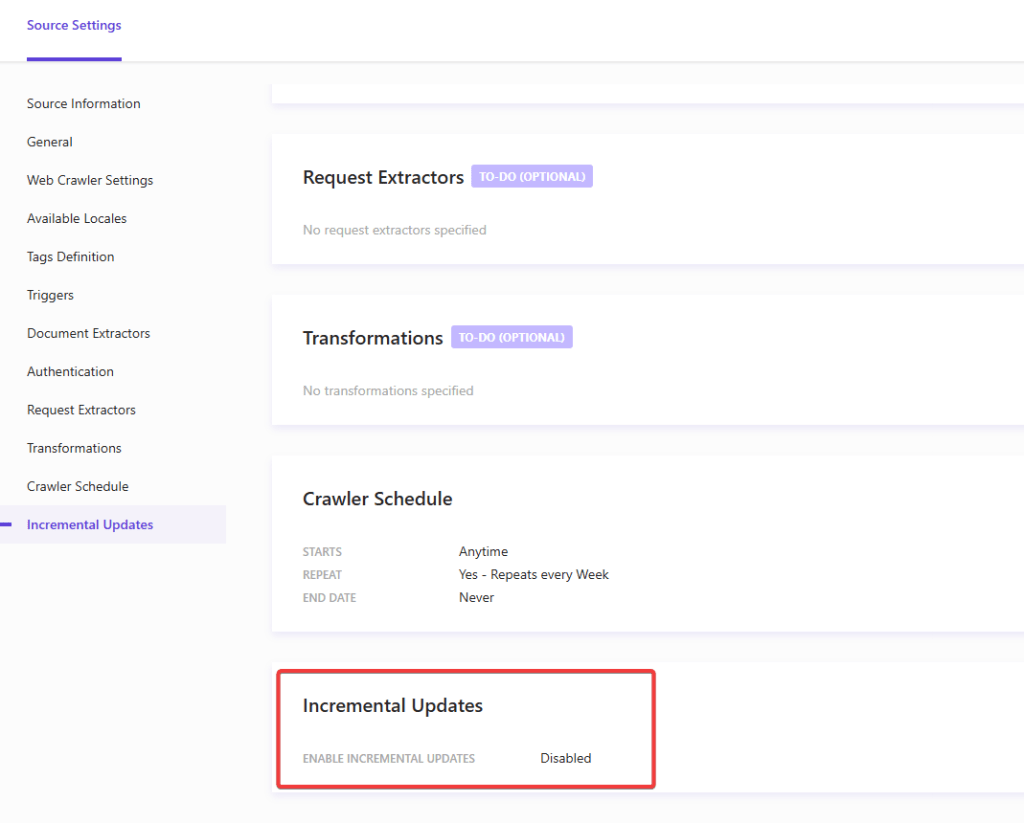 Incremental Updates