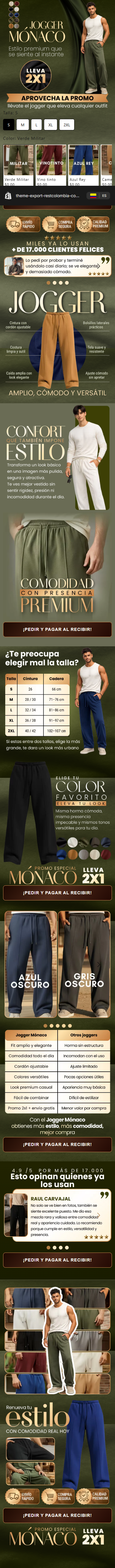 Landing Jogger Mónaco
