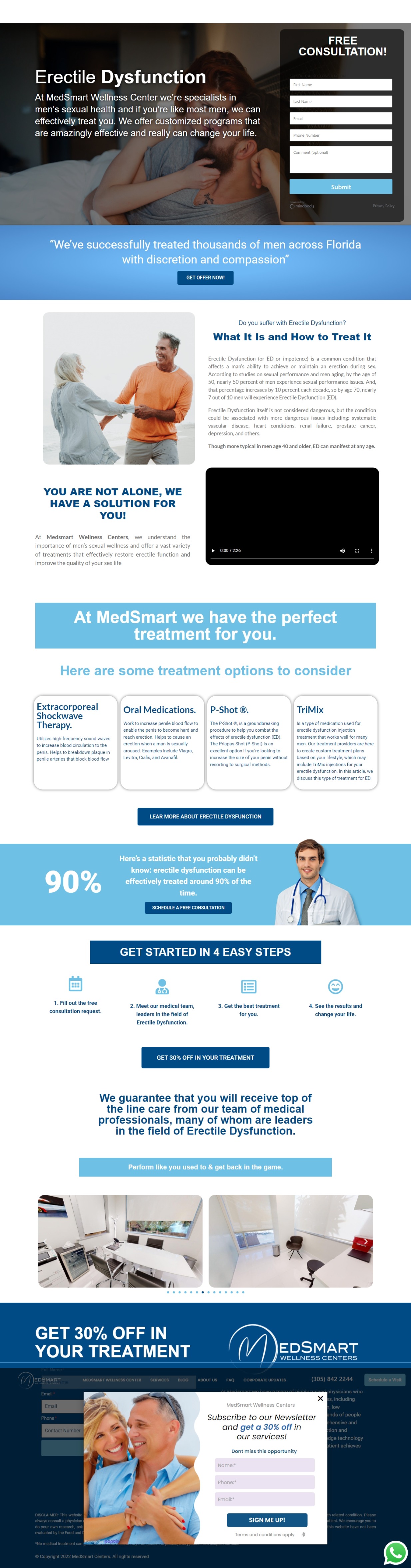 Sitio web MedSmart diseñado por Exidify