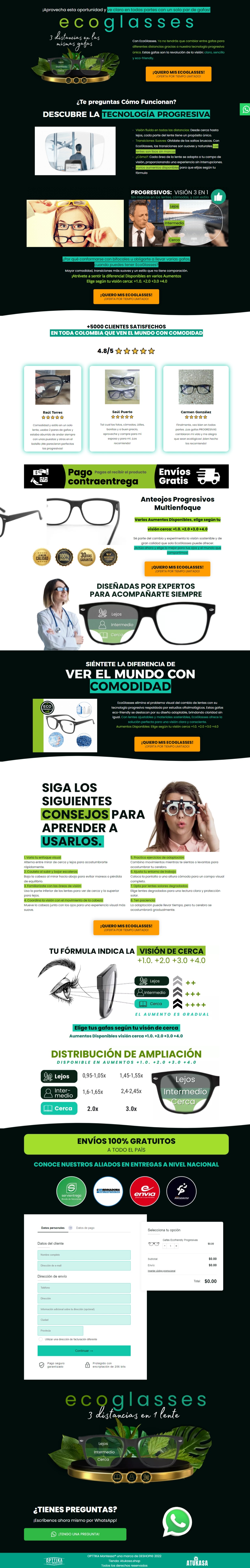Landing EcoGlasses
