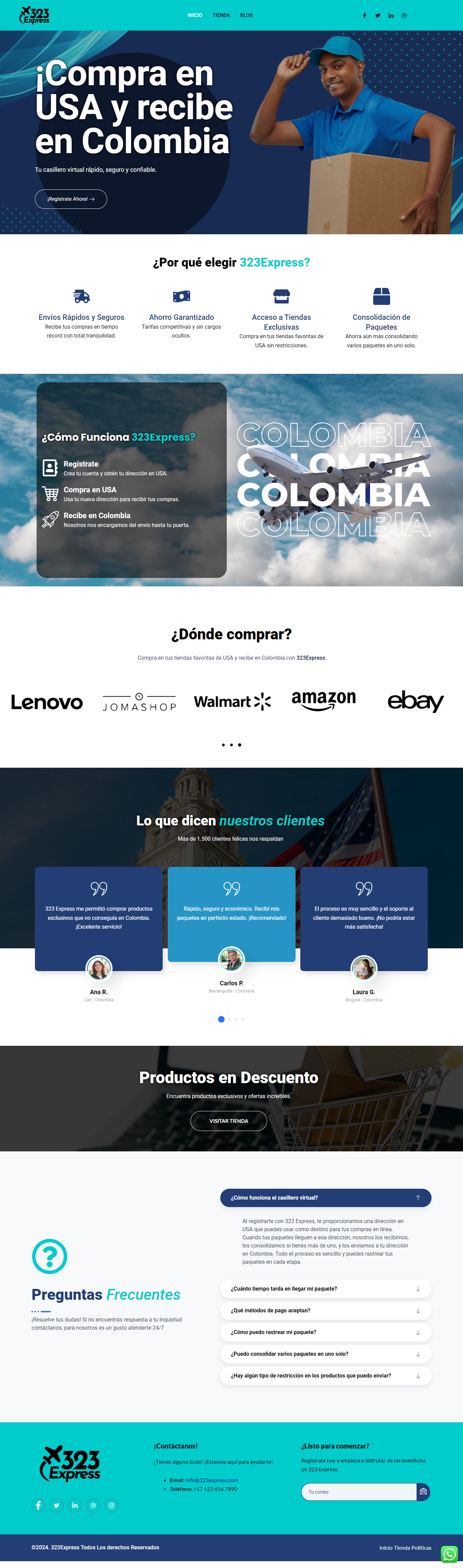 Diseño web 323Express