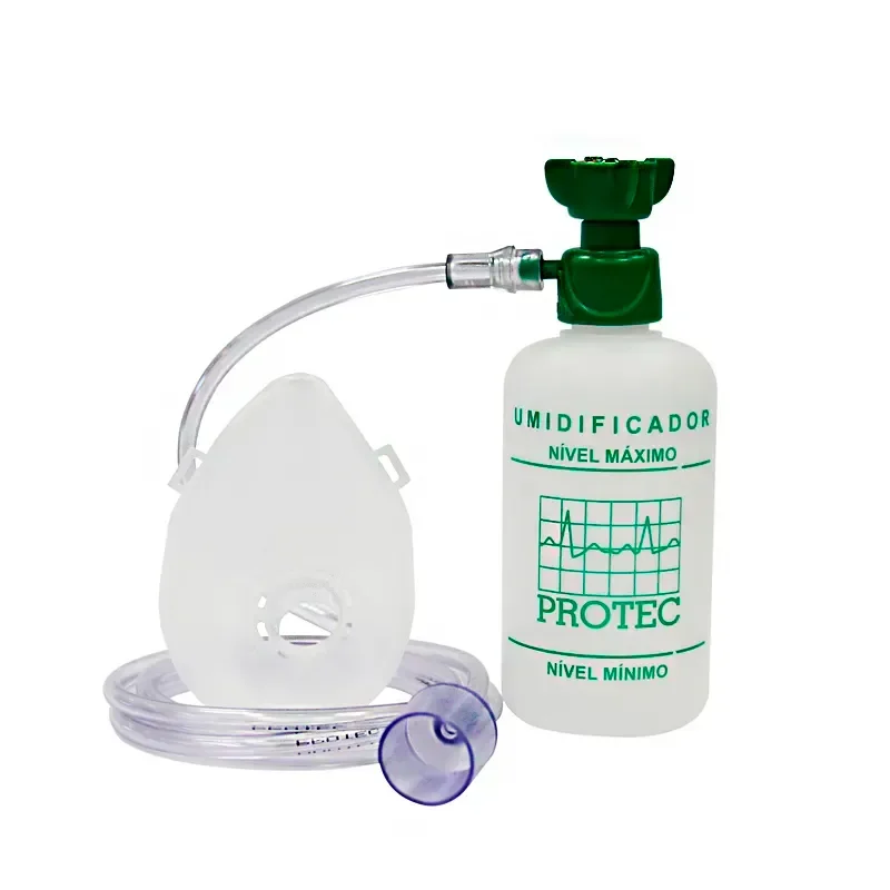 UMIDIFICADOR OXIGANIO 250ML EXT E MASCARA ADULTO - PROTEC