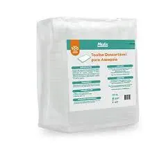 TOALHA DESCARTAVEL P/ ASSEPSIA 50G 30CMX35CM C/100 UN MEDIX