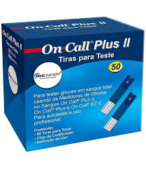 TIRAS TESTE GLICOSE ON CALL PLUS C/50