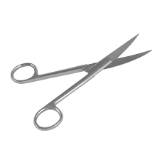 TESOURA CIRURGICA CURVA FINA/ROMBA 15 CM